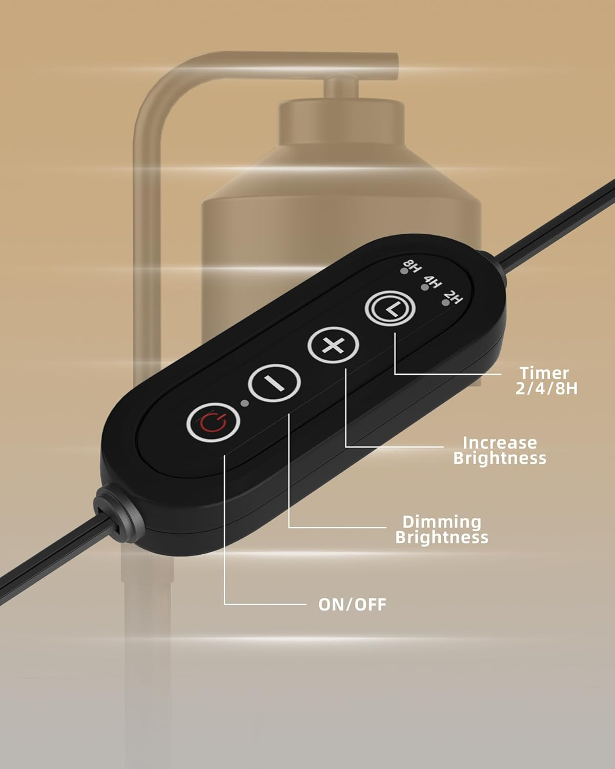 Candle Warmer Lamp with Timer & Dimmer for Yankee Candles, Adjustable Height Candle Warmer for Jar Candles, Wax Melt Lamp for Home Decor & Gifts, Black, 2 Bulbs