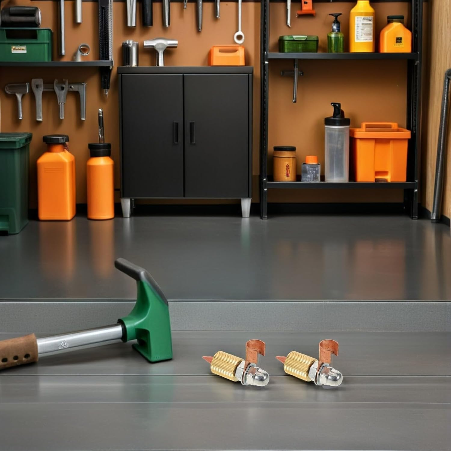 TOMETURE 2Pcs Auto Body Welding Ground Clamp Tools, Vehicle Panel Beating and Sheet Metal Dent Puller Attachments for Welding Machine Accessories, Copper Collet Chuck Body Panel Repair Kit image number 2