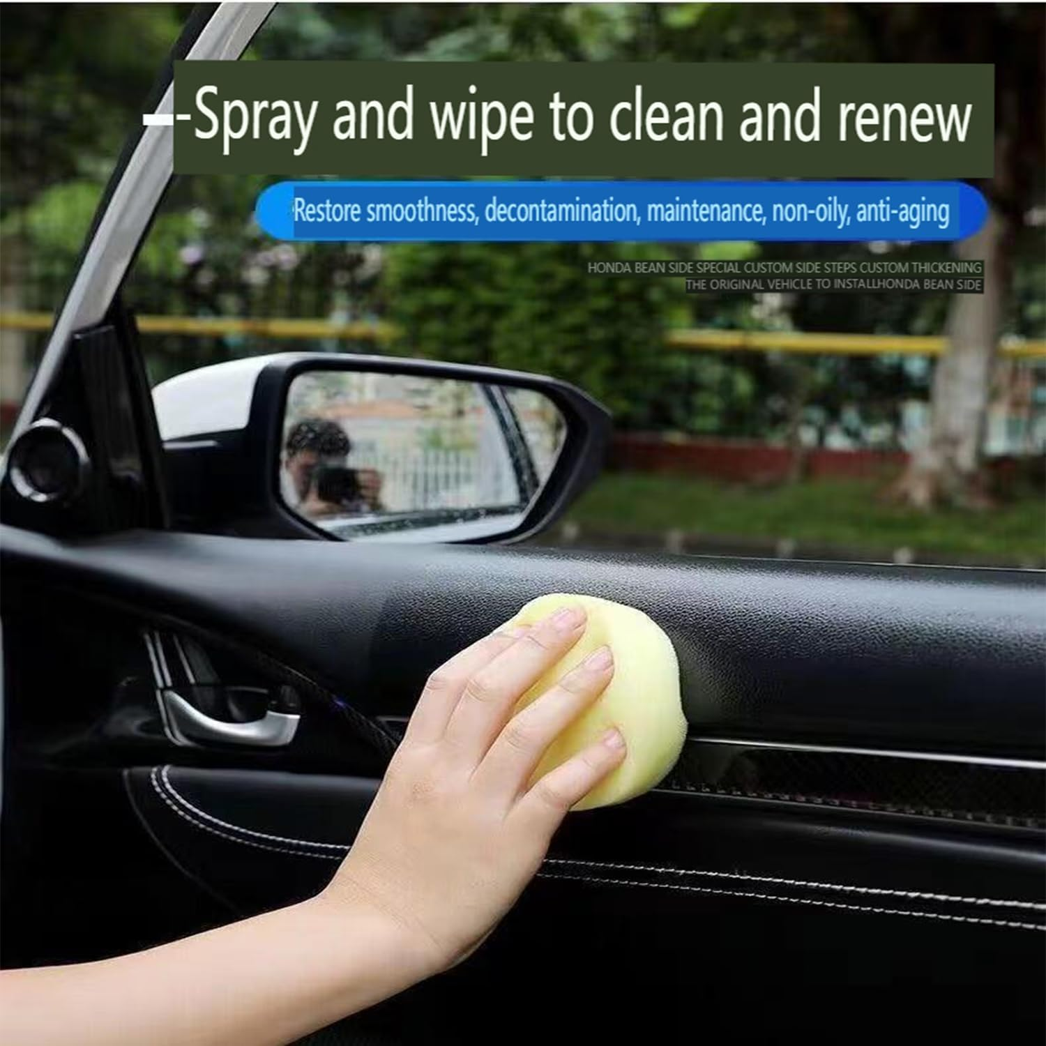 Cleaning and Care Cream & Cleaning Paste for Leather Care,Multifunctional Cleaning and Care Balm,Automotive Interior Leather Cleaning Cream 160G. (1PCS) image number 4