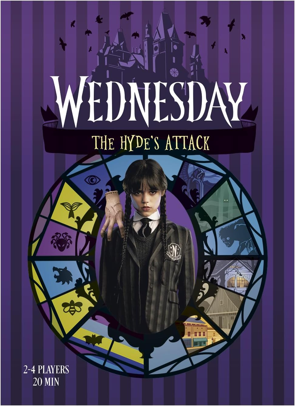 Mixlore | Wednesday - the Hyde'S Attack | Cooperative Board Game | Ages 10+ | 2-4 Players | 20 Minutes Playing Time image number 1
