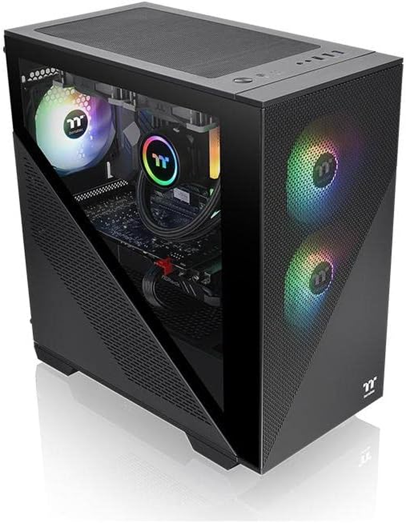 Thermaltake Divider 170 Tempered Glass ARGB Micro Case Black Edition image number 3