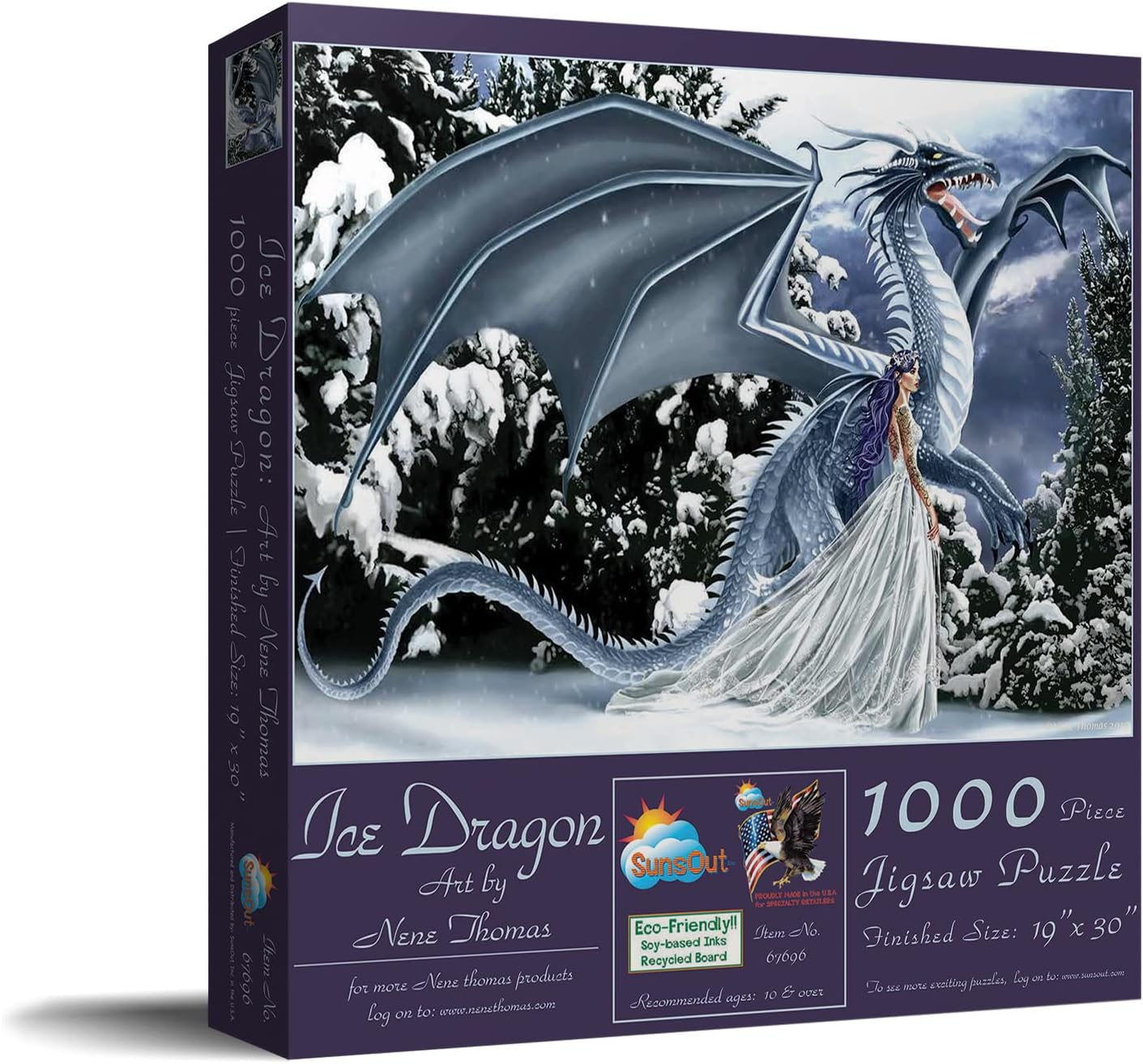 Sunsout 67696 Ice Dragon 1000Pc Jigsaws image number 4