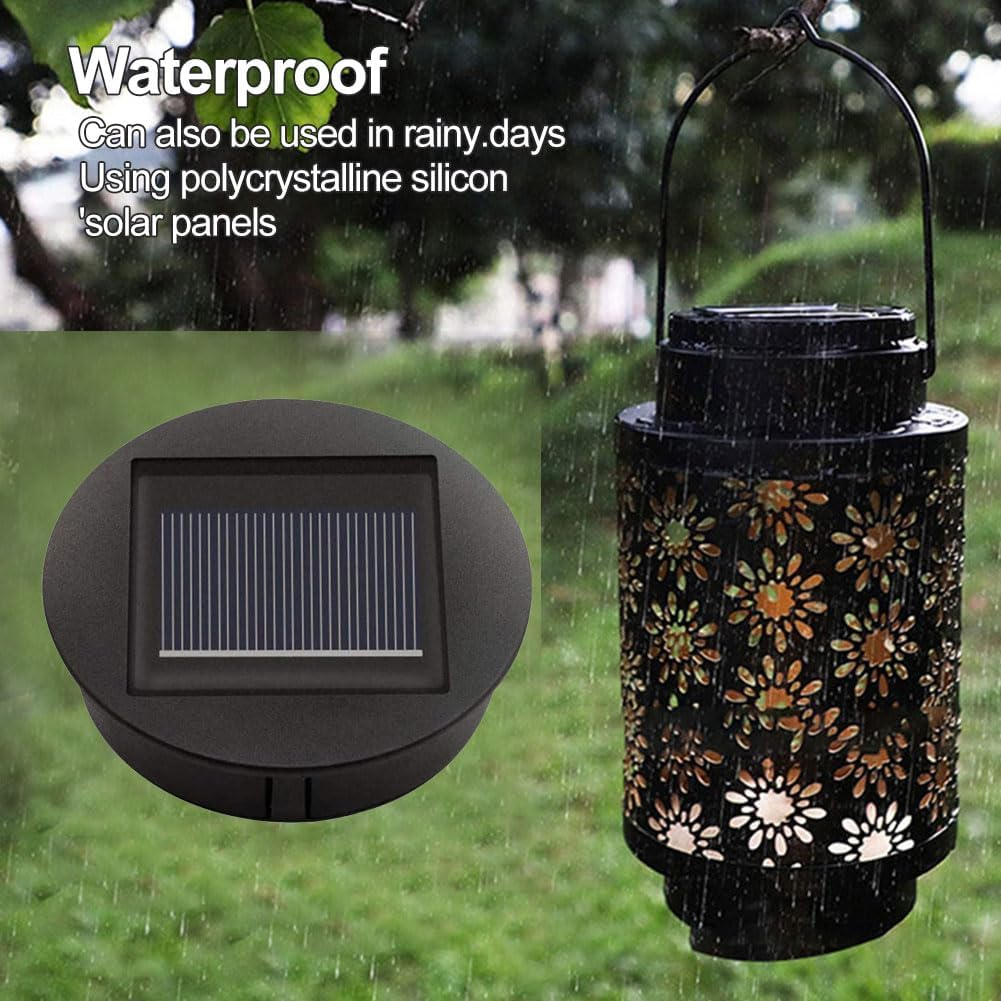 Pack of 2 Solar Lights Replacement, Solar Lights Replacement Parts, Top with Warm Light LED, IP44 Waterproof Solar Light Bulb Replacement, for Garden, Patio, Table Light Decor [Energy Class A] image number 1