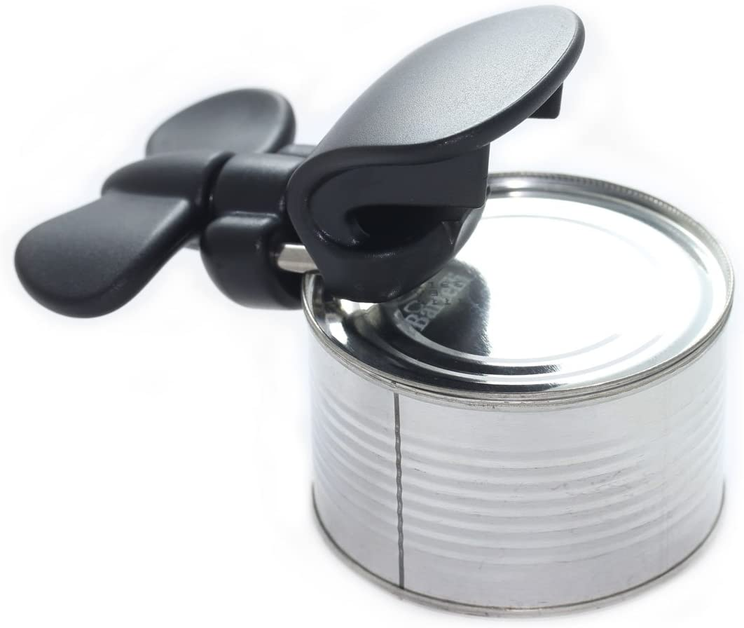 Bartelli Soft Edge 3-In-1 Ambidextrous Safety Can Opener Jar Opener and Bottle Opener