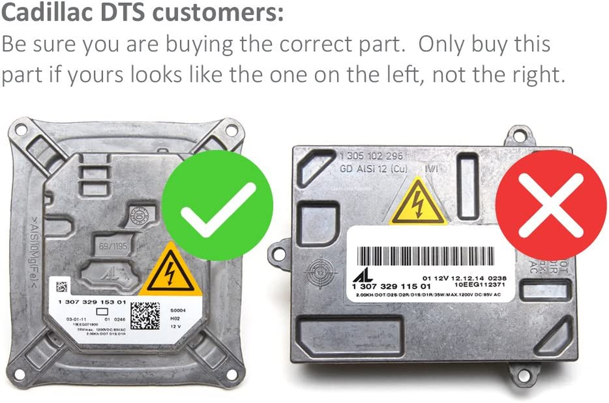 Replacement Xenon HID Ballast for BMW Mini Audi Cadillac with AL 307 329 153 and 307 329 193 Headlight Control Unit Module image number 3