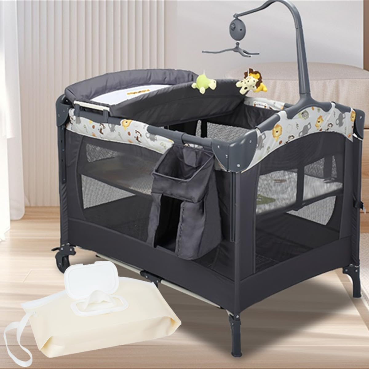 3-Pack Wipes Dispenser Wipes Bag, Portable Refillable Dispenser Box,Travel Camping Hiking image number 2