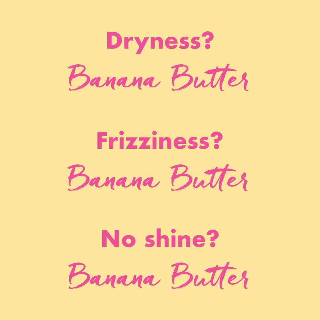 Umberto Giannini Banana Butter Nourishing Superfood Shampoo, Vegan & Cruelty Free Moisturising Formula for Dry, Textured or Frizzy Hair, 250 Ml image number 3