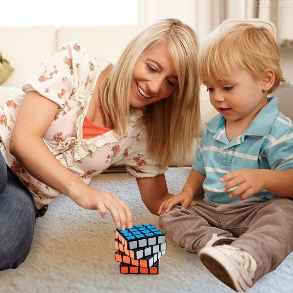 D-Fantix Yj Guansu 4X4 Speed Cube Puzzle 4X4X4 Cube Black 62Mm Toys for Kids Adult image number 6