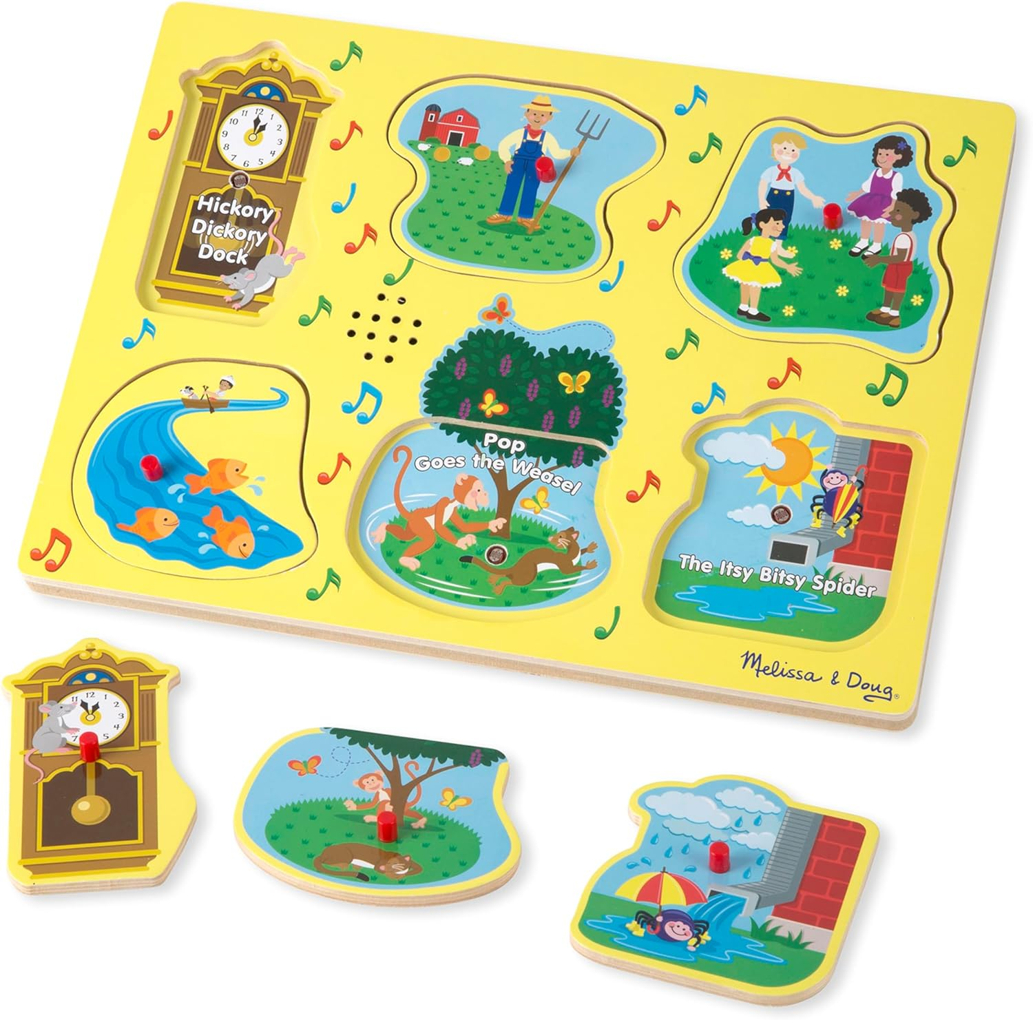 Melissa and Doug - Sing-Along Nursery Rhymes 1 Song Puzzle - 6P image number 3