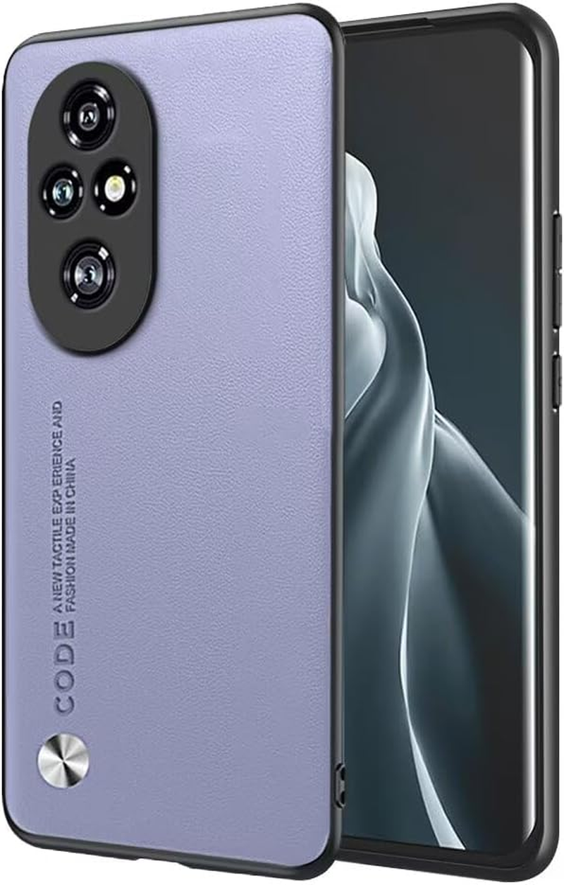 EASSGU Case for Smartphone, Compatible with Honor Magic7 RSR Porsche Design (6.8 Inches), Business Style Mobile Phone Case with PU Leather Back - White