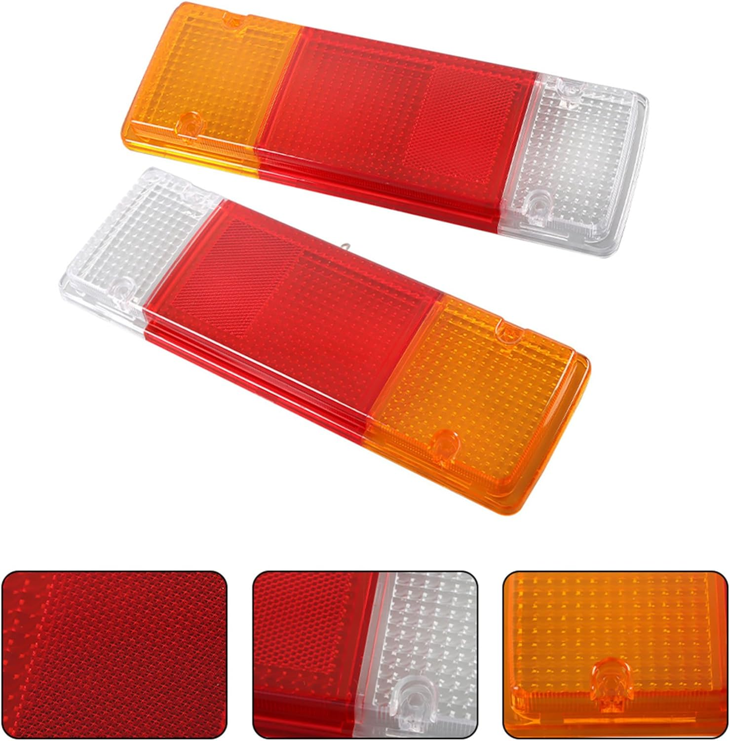 Tail Light LENS PAIR Replacement for Toyota Hilux 05-11 Replacement for Landcruiser 75-79 Series Tray Ute image number 2