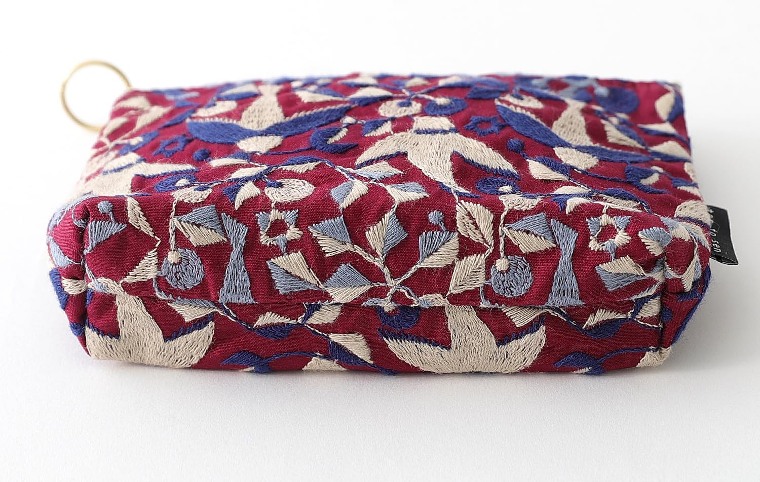 Ddintex Ten to Sen Basic Pouch, Bird, Purple, 5.9 X 4.1 X 1.8 Inches (15 X 10.5 X 4.5 Cm) [Using Dot and Line Embroidery Fabric] image number 5