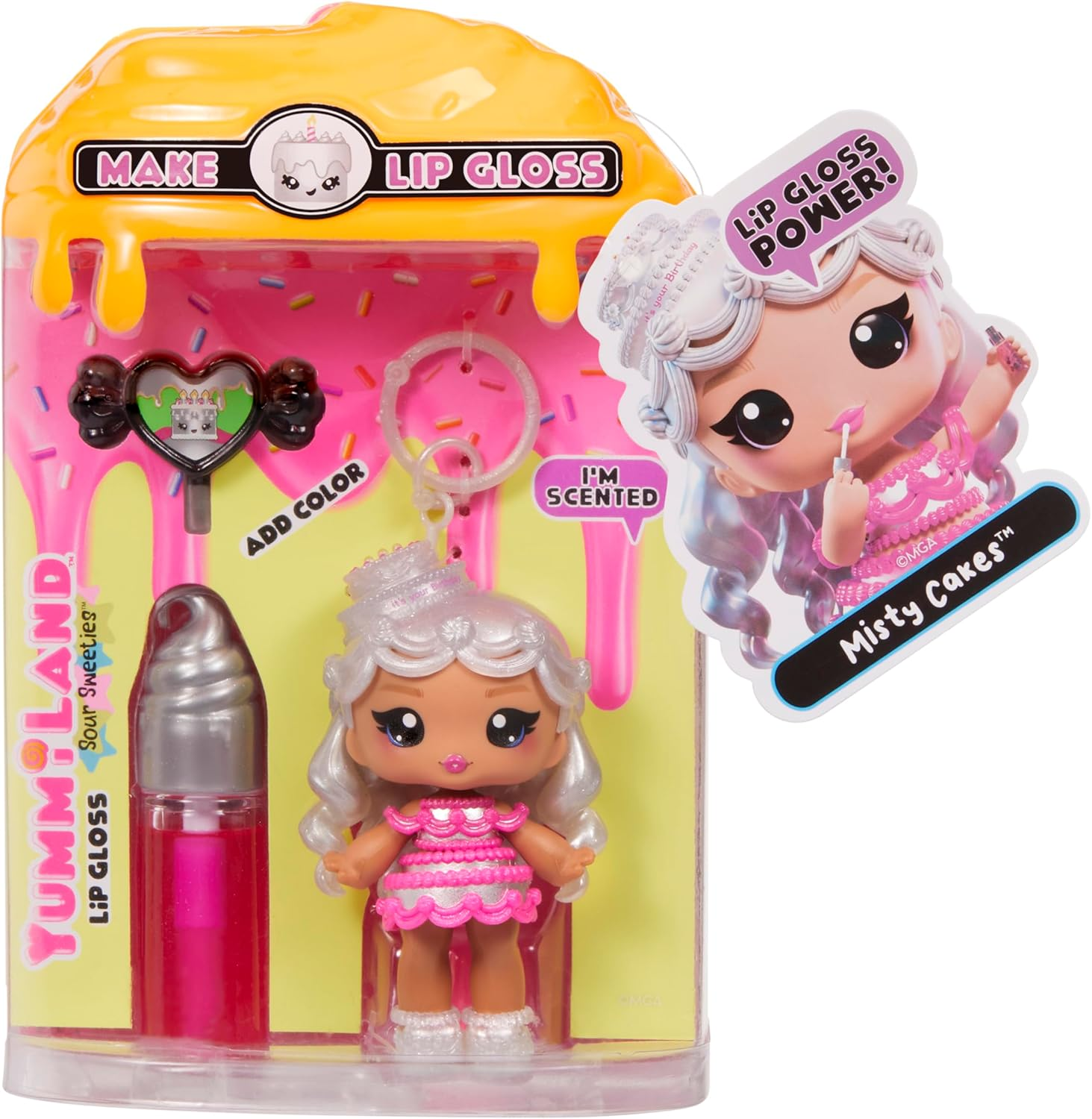 Yummiland Lip Gloss Doll Sour Sweeties - Misty Cakes (Solid) image number 4