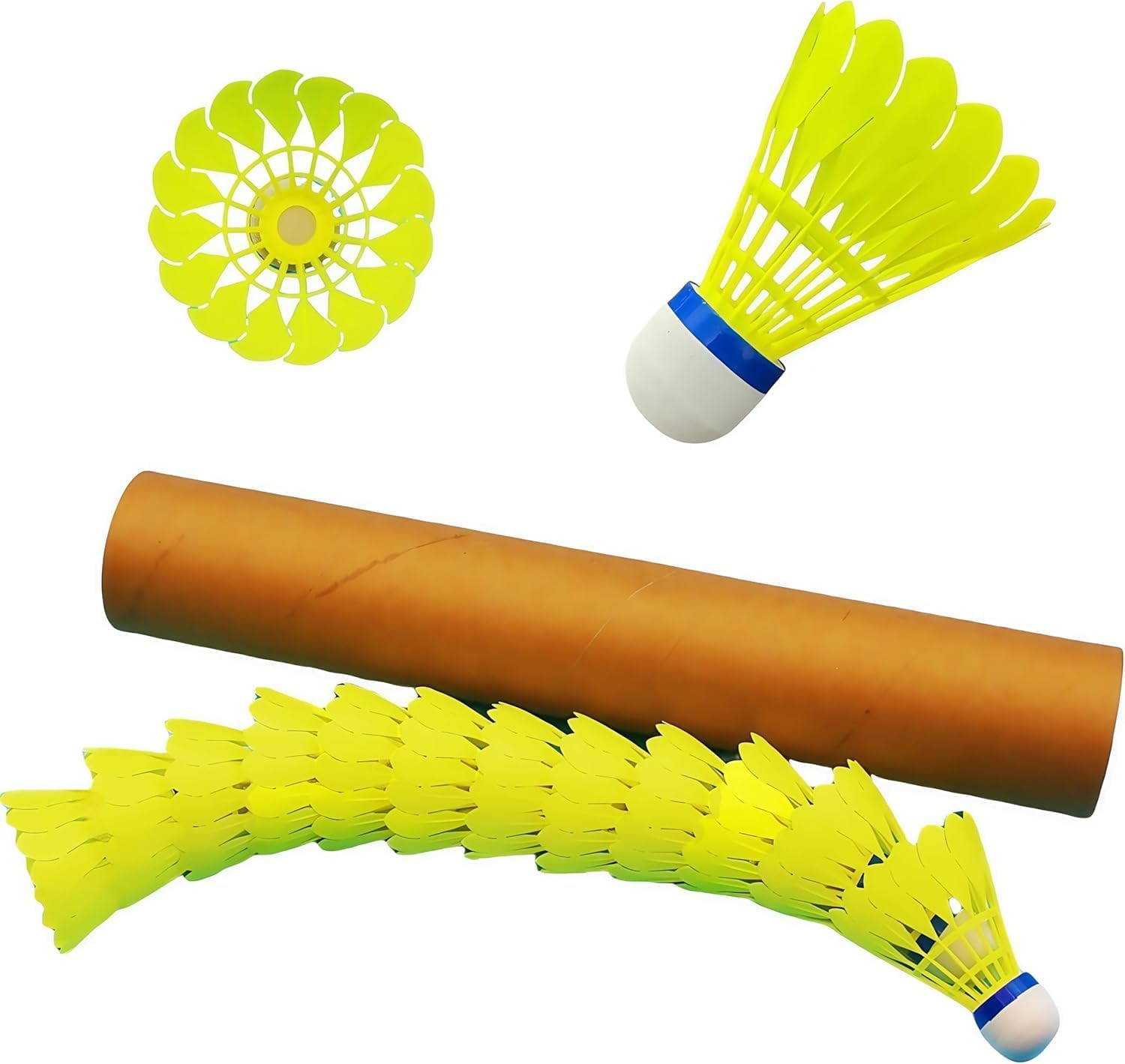 Limcryspp 12 Sets of Durable Nylon Badminton Shuttlecocks, Highly Durable Badminton Competition Equipment for Aviation Training image number 4