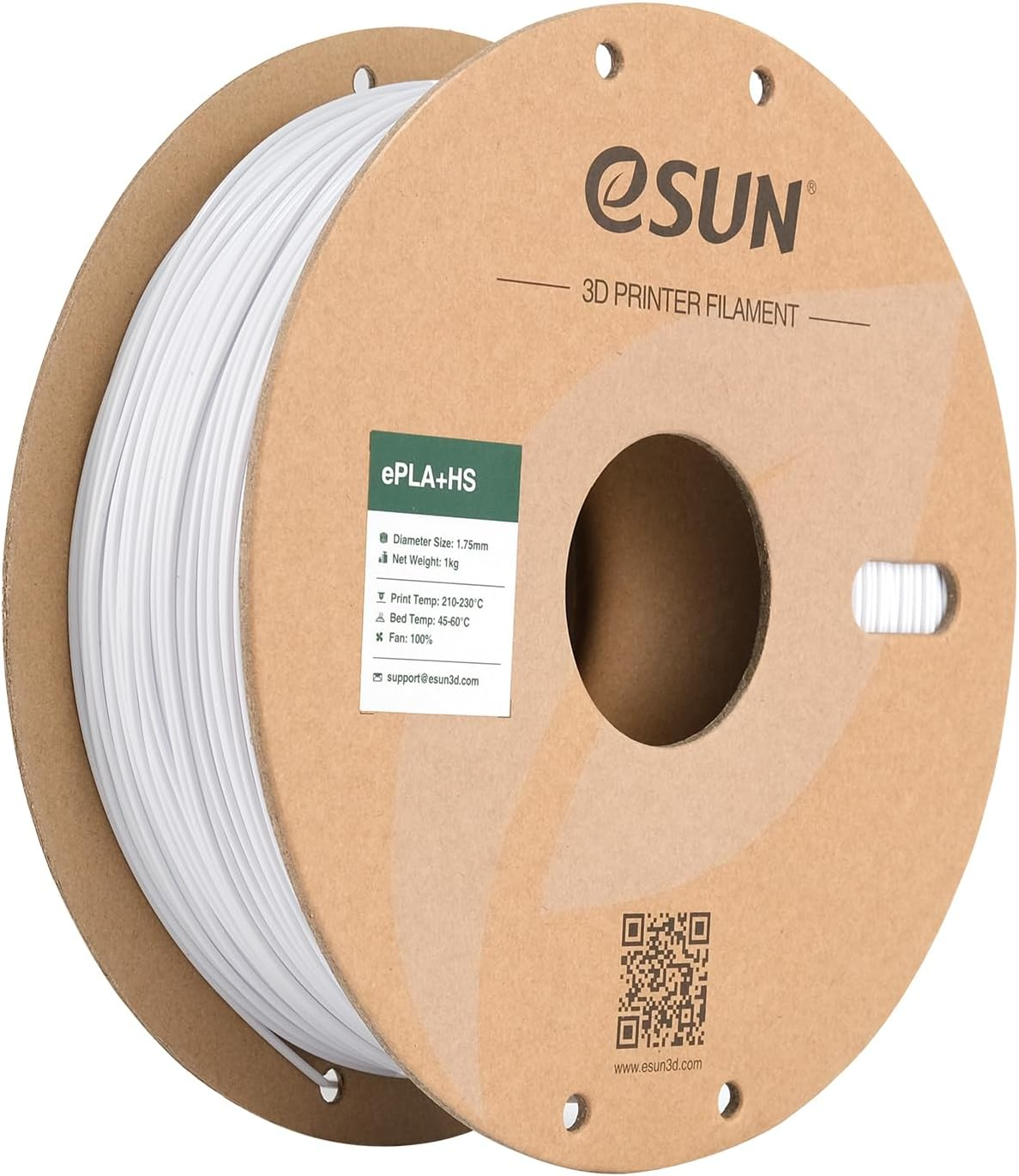 Esun PLA PRO Filament for 3D Printers High Speed PLA PRO 3D Printer Filament 1.75Mm Dimension Accuracy +/- 0.02Mm 1KG (2.2 LBS) Spool Fast Printing PLA 3D Printing Material，Cold White