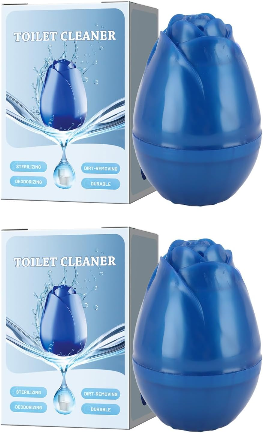 Bewinner 2Pcs Toilet Bowl Cleaners, Toilet Tank Cleaner for All Toilets, Long Lasting Effective Automatic Cleaning Odor Dirt Removal