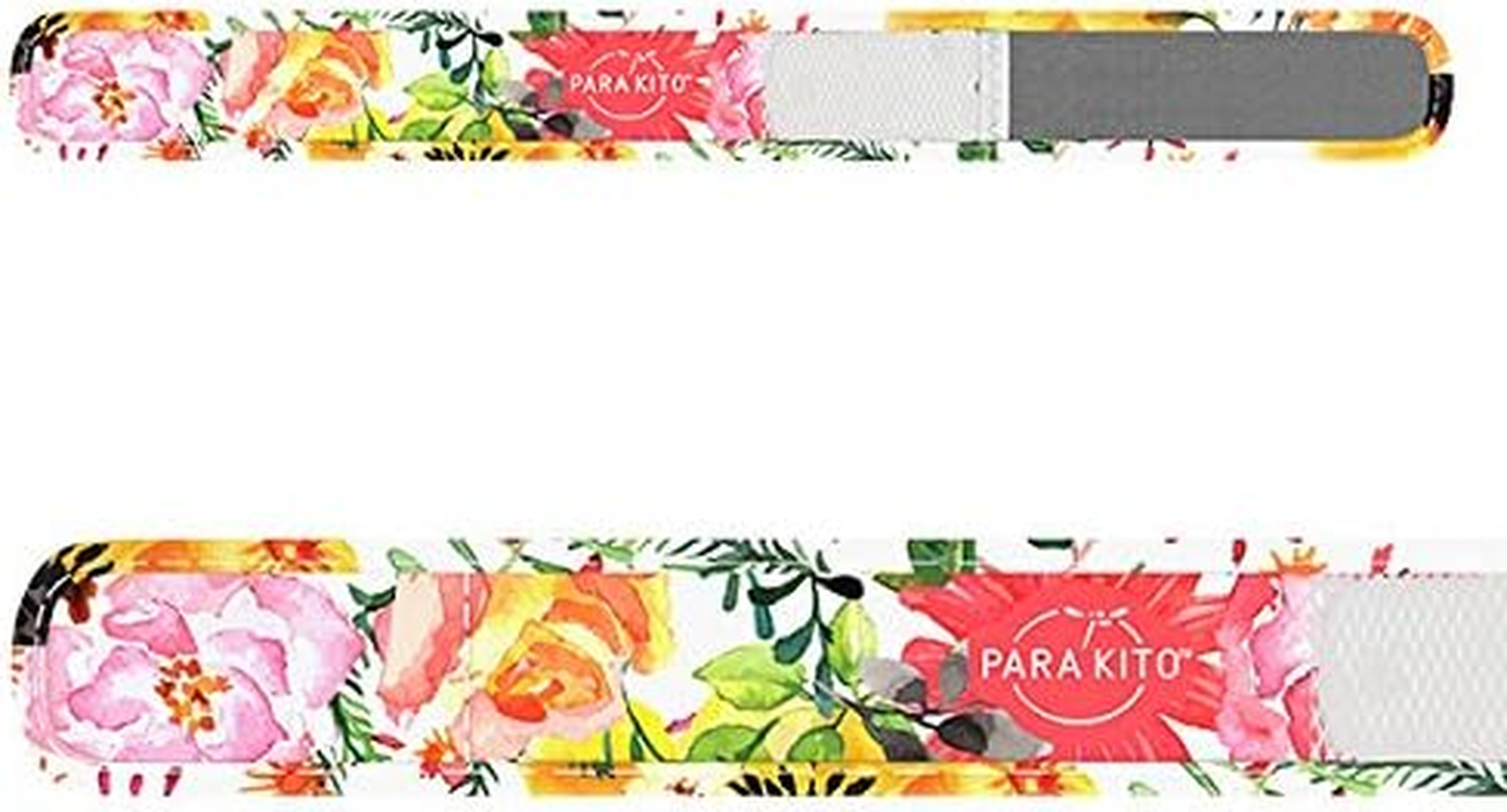 PARAKITO Mosquito Band Adult - Mosquito Bracelet - Mozzie Bands - Mozzie Bracelet - W/Natural Essential Oils, No DEET, No Alcohol, Waterproof. 30 Days Protection, 15 Days per Pellet, 2 Pellets per Pack (Flowery) image number 1