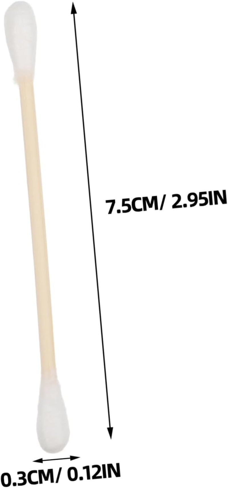 100Pcs Organic Cotton Buds Bamboo Sticks Makeup Makeup Removal Ear Cleaning Keyboard Cleaning Multi-Functional Swabs