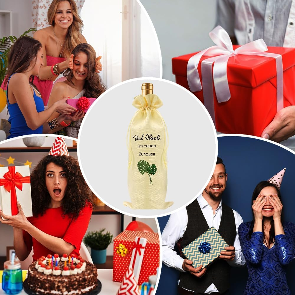 Housewarming Gifts, Housewarming Gift, Apartment, Gifts for Neighbours, Housewarming Gifts, Wine Handbag, House Building Gift, Housewarming Gift, Topping-Out Gift image number 2