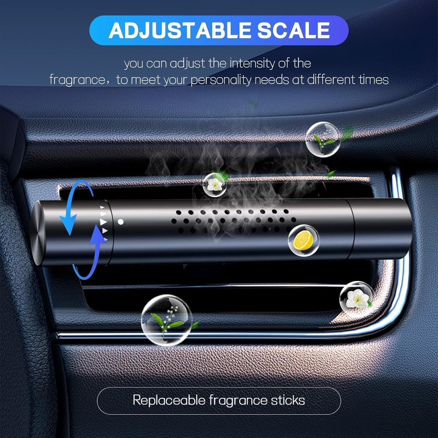 Car Air Fresheners, 2025 New Upgrade Car Perfume Diffuser Vent Clips with Essential Oil Sticks for Women Men Automotive Fragrance Decoration Accessories image number 6