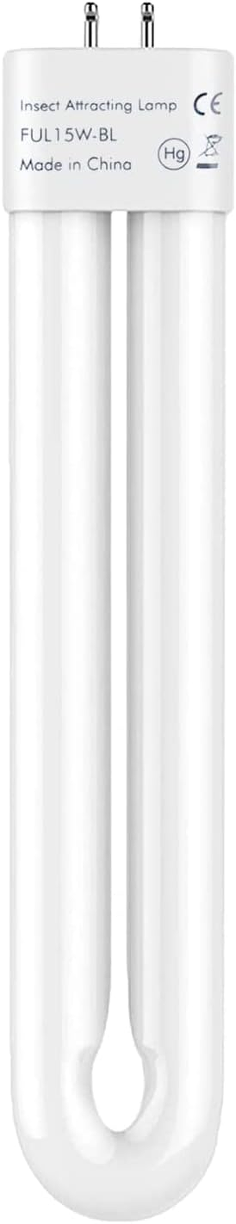 Replacement Bulb for Bug Zapper with 4-Pin Base, 15W Single U-Shaped Twin Tube Bulb image number 4