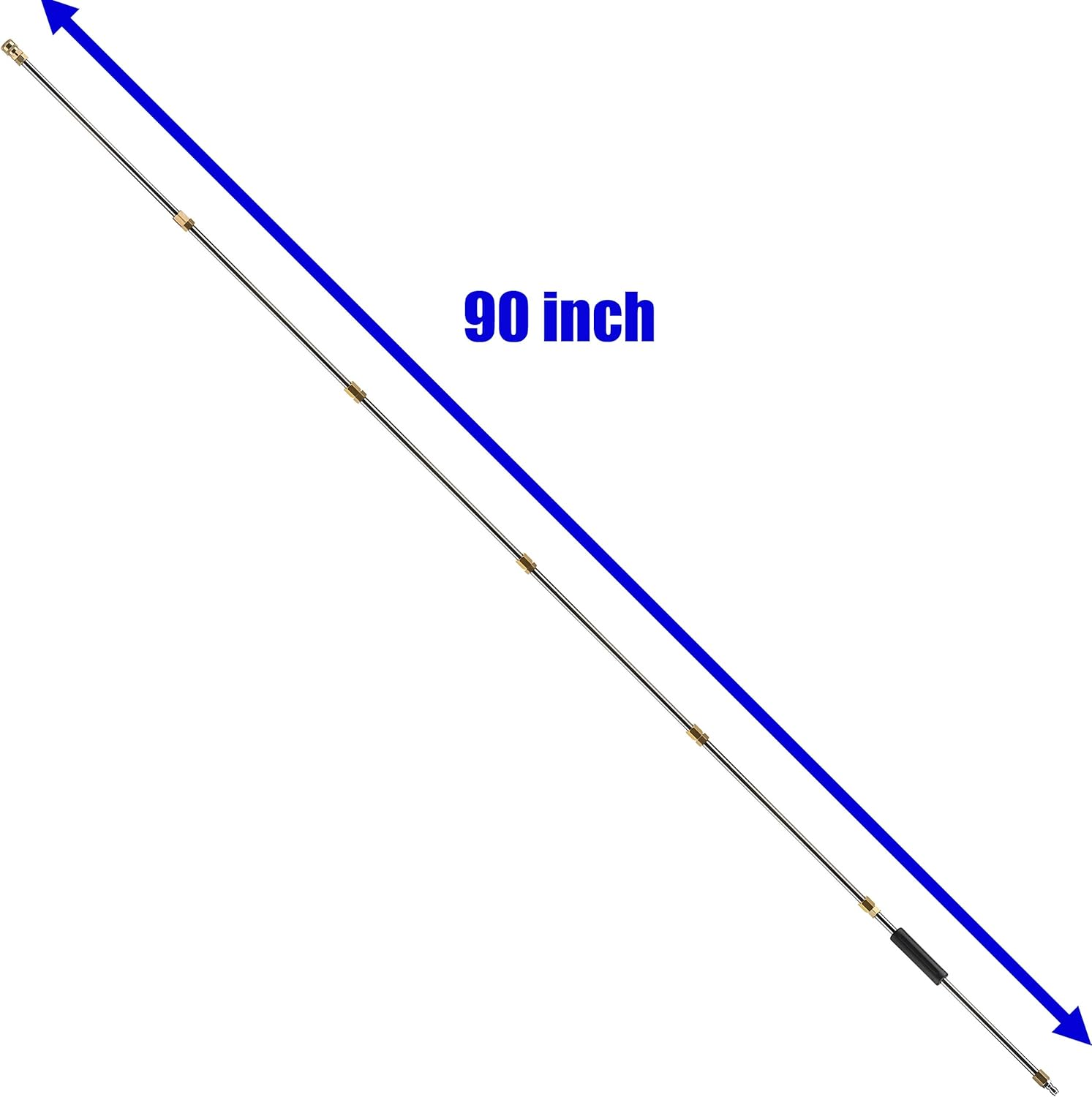 M MINGLE Pressure Washer Wand Extension, Replacement Lance, 7.5-Feet, 1/4 Inch Quick Connect, 4000 PSI image number 4