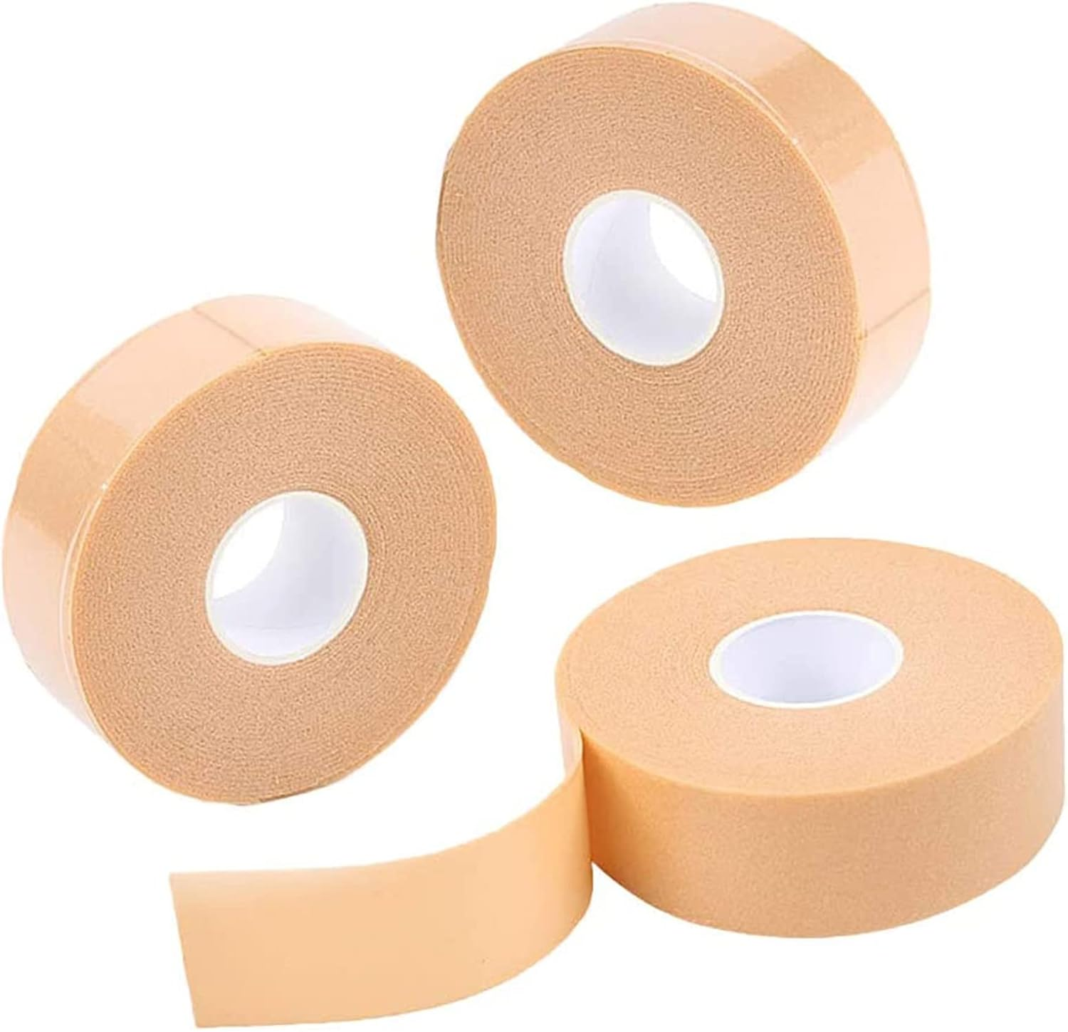 3 Rolls Moleskin Tape for Blisters Prevention, Padding for Shoes, Toes and Feet image number 3