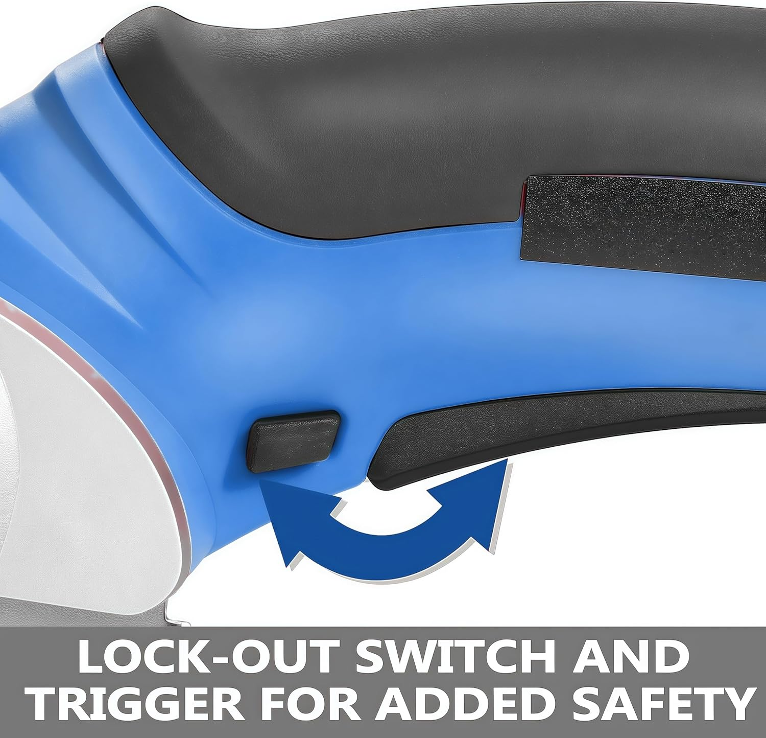 Cordless Electric Scissors, 4.2V Cardboard Cutter Tool for Cardboard Carpet Leather Packages Plastic with Rechargeable Battery (Blue) image number 2