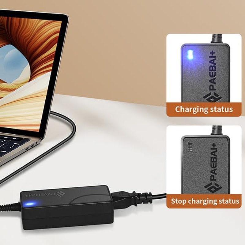 65W 45W Laptop Charger for Lenovo Thinkpad T460 T470 T470S T440 T450S E531, Yoga 2 13 11S/Pro, X1 Carbon 2015/2016 Flex 20V 3.25A Square Tip Power Supply Adapter image number 3