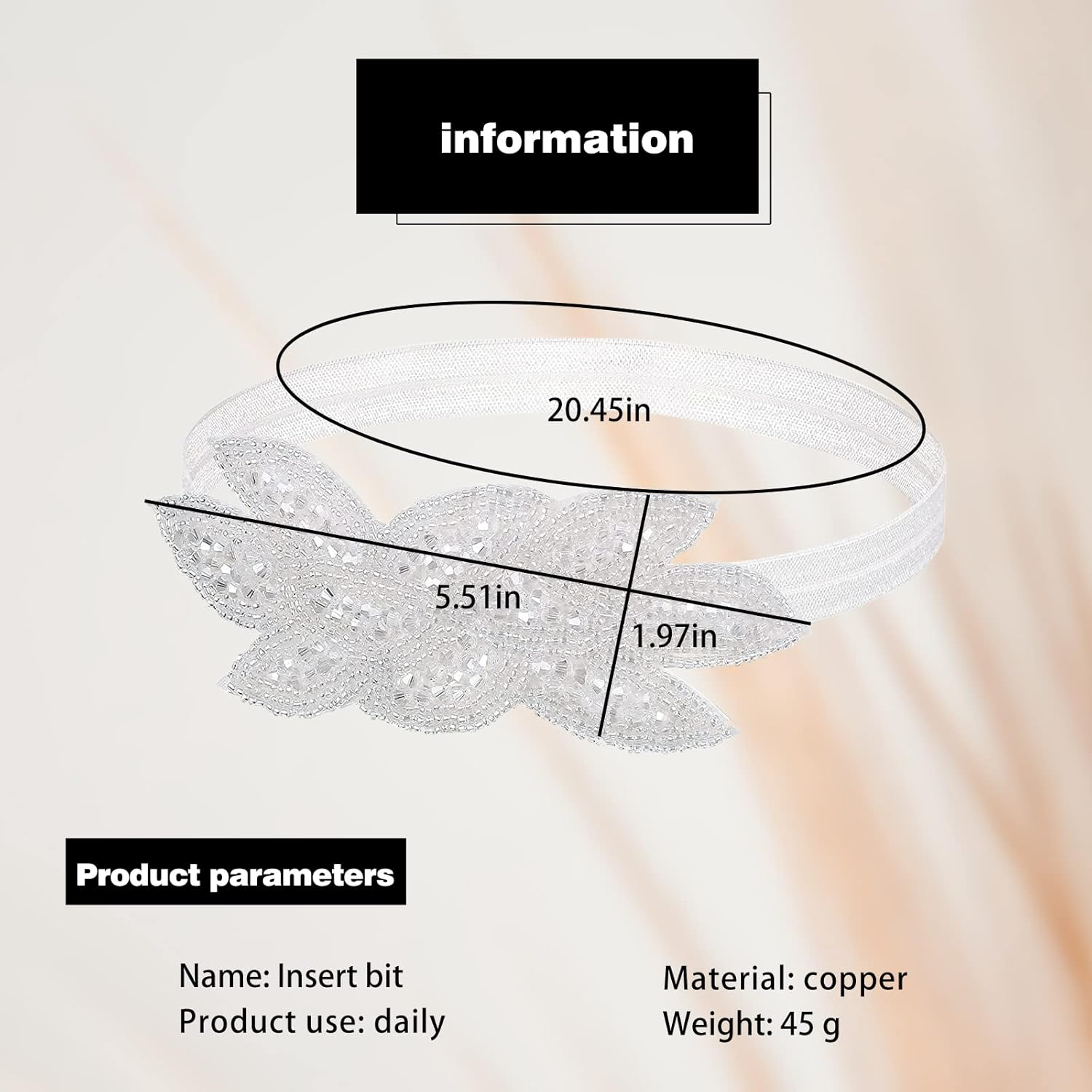 Pack of 3 1920S Headband Women'S Gatsby Accessories Costume Crystal Headband Headpiece 1920S Hair Accessories for Women image number 3