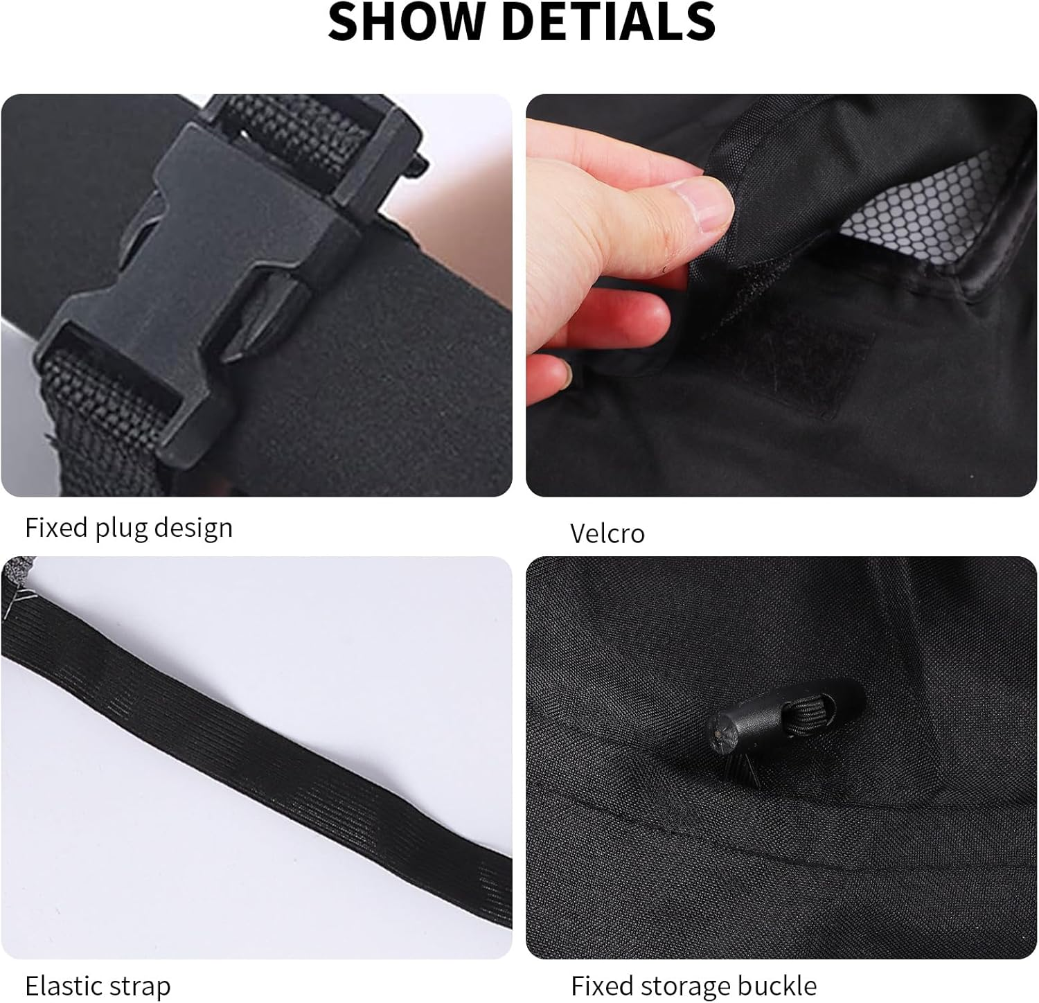 Pram Sun Shade, Universal Buggy Sun Shade Cover, Sunshade Canopy for Pushchair Portable Installation, Baby Stroller Shade Uv Protection with Skylight Design (Black) image number 3