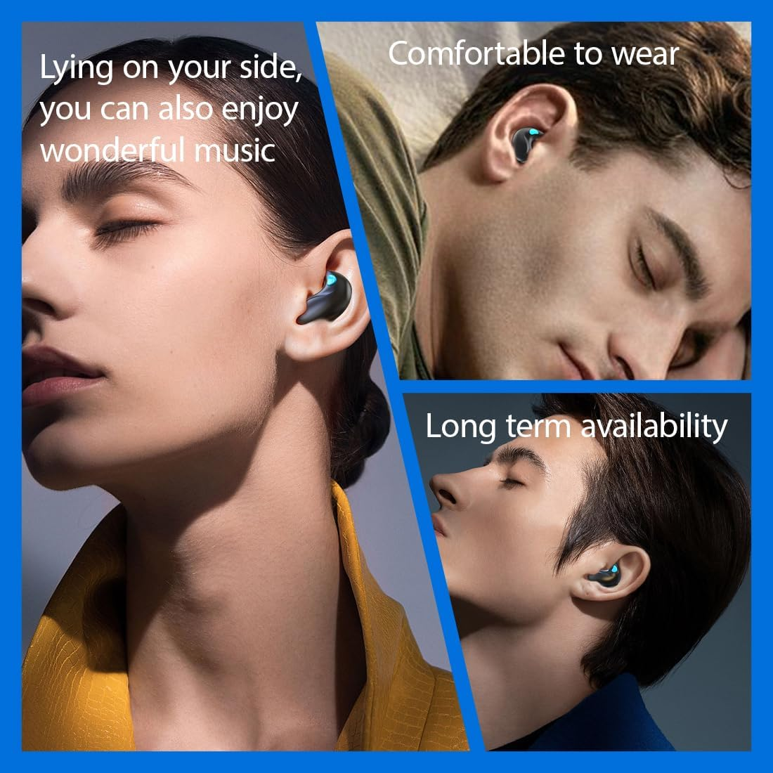 Tomedeks Mini Invisible Smallest Headphones Bluetooth In-Ear Wireless Headphones Bluetooth In-Ear Headphones for Sleeping Wireless Sleep Earbuds Headphones image number 1