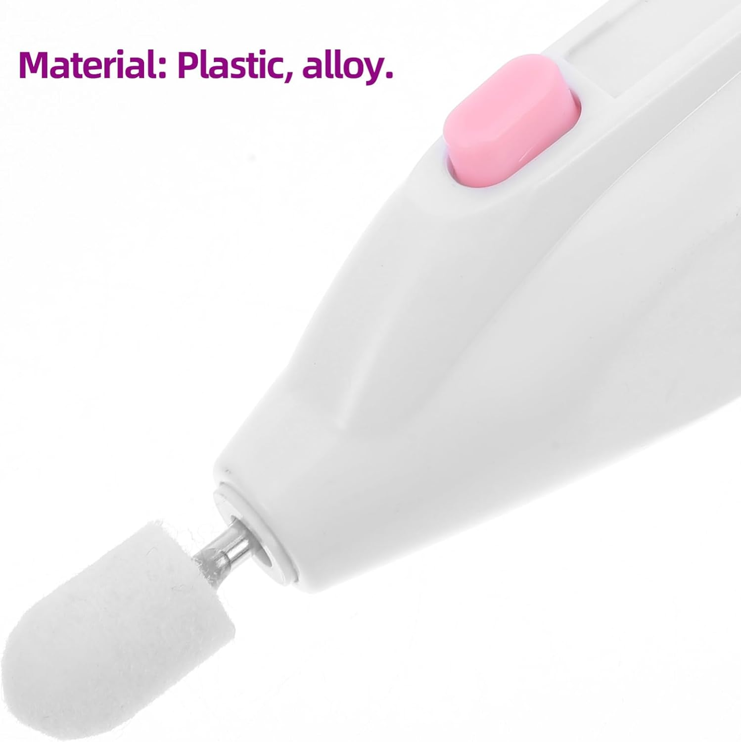 CLISPEED Electric Nail Polishing Machine Portable Manicure Polisher for Diy Nail Art for Home Salon Use without Battery image number 3