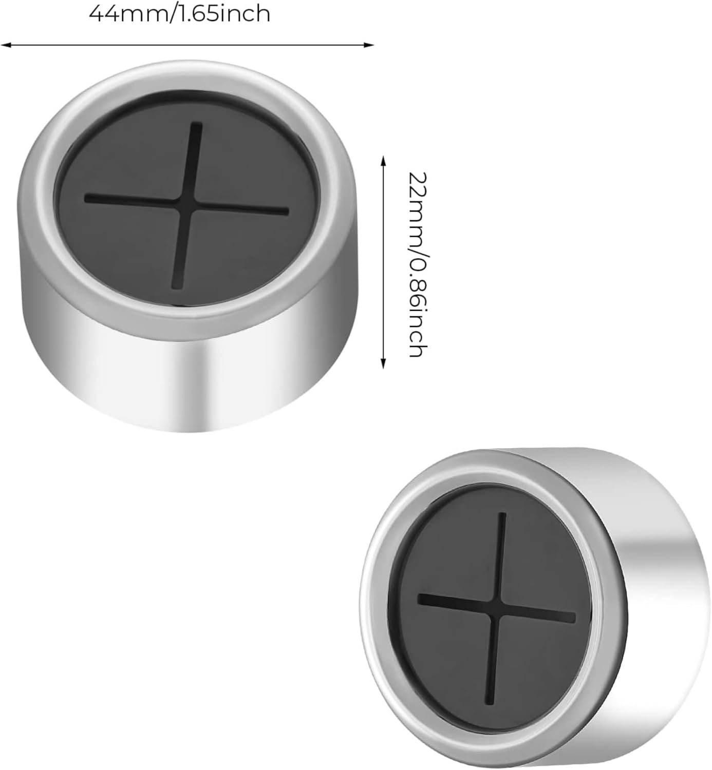 SNOKAY 6 Pcs round Self-Adhesive Tea Towel Holders - No Drilling Required - Push in Suction Hand Towel Holder Set - Easy Installation for Kitchen, Bathroom, and Home Use image number 5