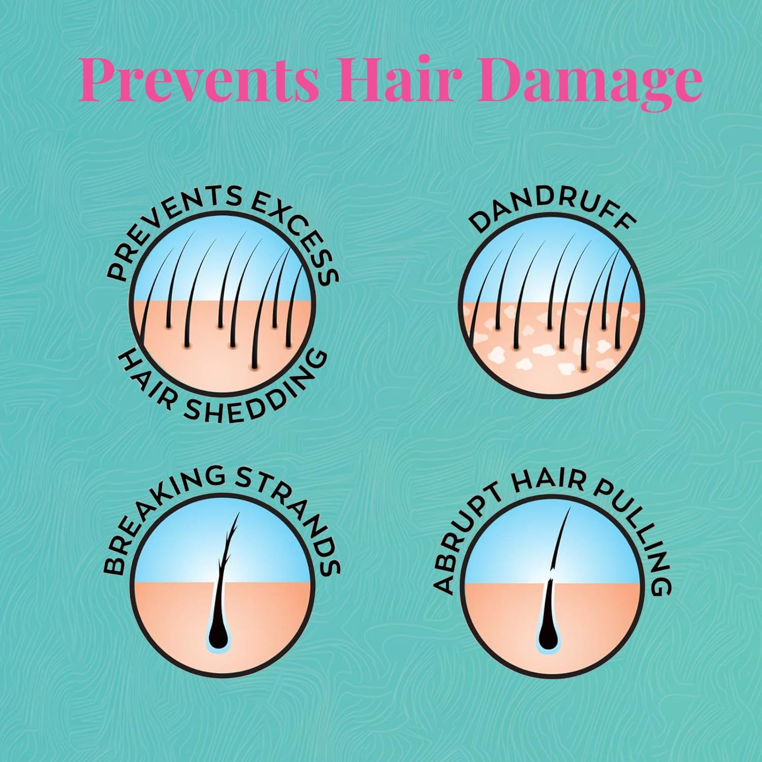 Pink Detangler Brush by Felicia Leatherwood - for Kinky, Curly, Wavy 4C or Straight Hair - Tame Your Tangles Smooth Your Coils - Pain Free for All Ages image number 6