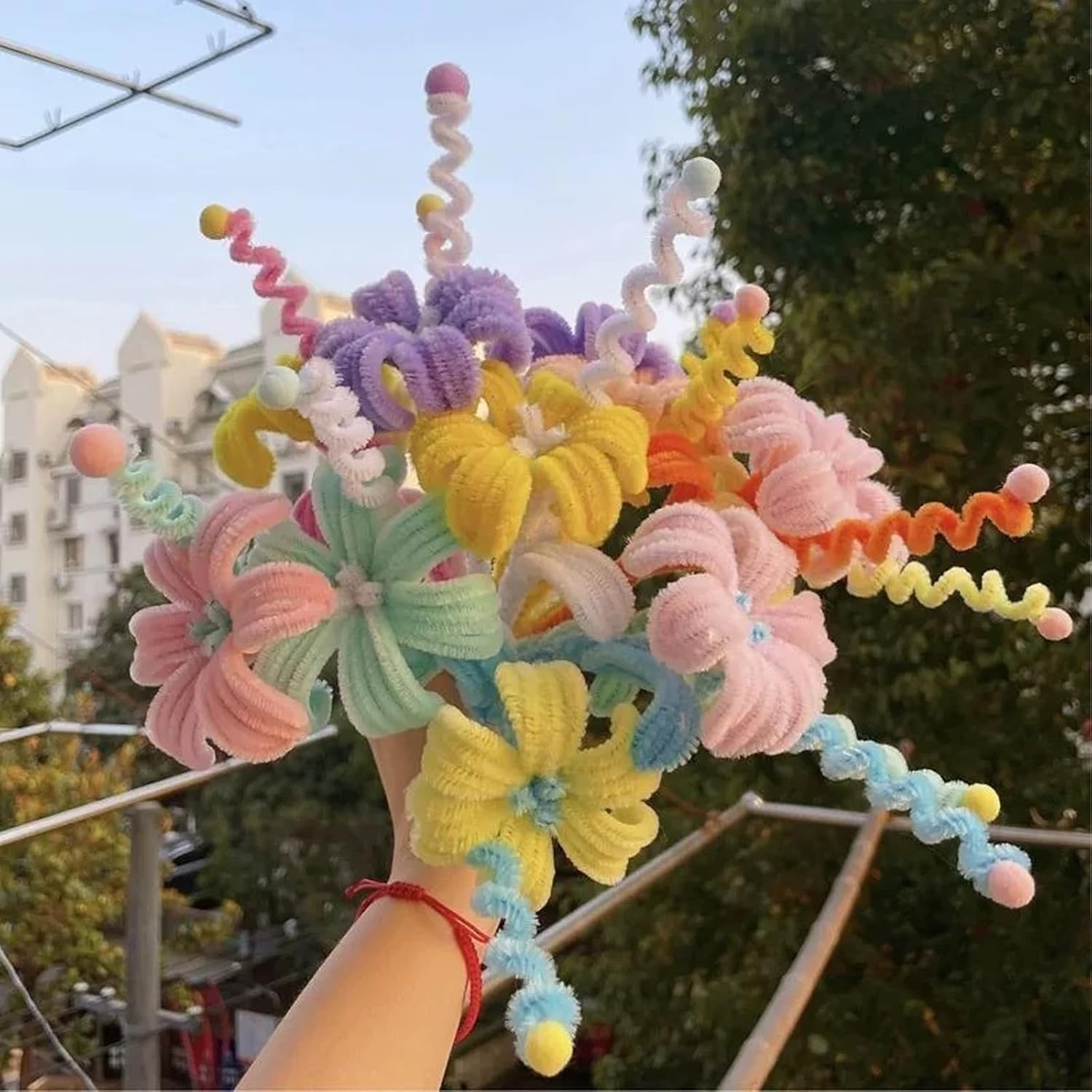 1000 PCS Pipe Cleaners,Mixed Colored Furry Chenille Sticks,Diy Pipe Cleaners for Crafts Kids Arts & Crafts Supplies（6 Mm X 12 In） image number 5