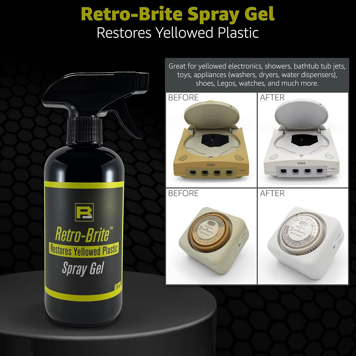 Retro-Brite (Sole Sauce) : Restores Yellowed Plastic (16Oz) image number 5
