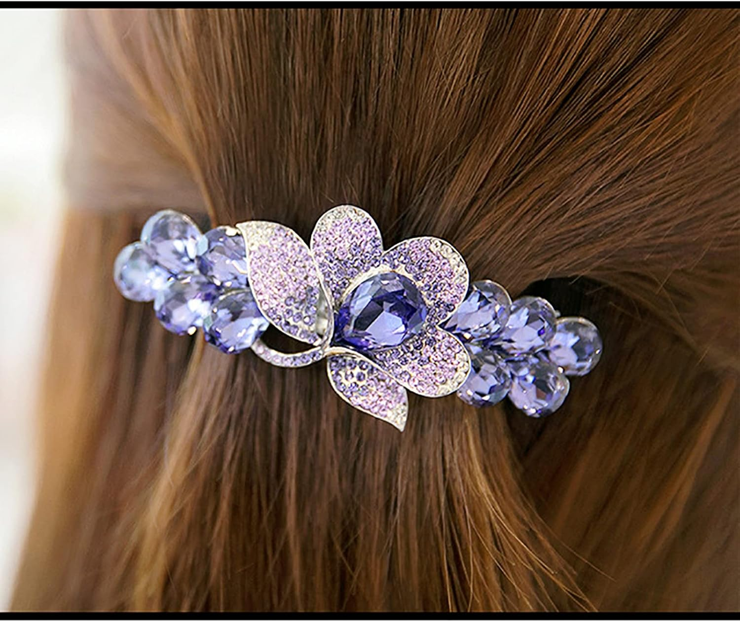 Violet Flower Woman Hair Clips, Hair Accessories, Decorative Hair Clips Girls Women,Violet