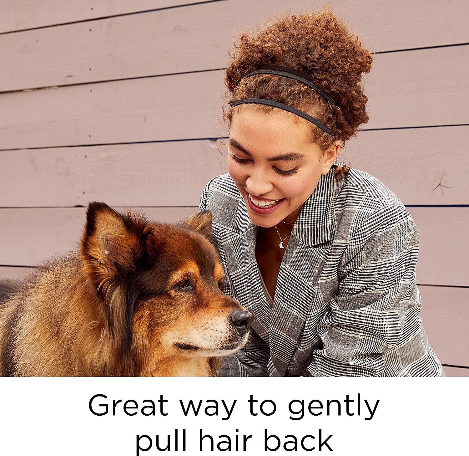 Goody Women'S Ouchless Thin Hair Flat Narrow Headwrap, Black, 6 Count image number 2