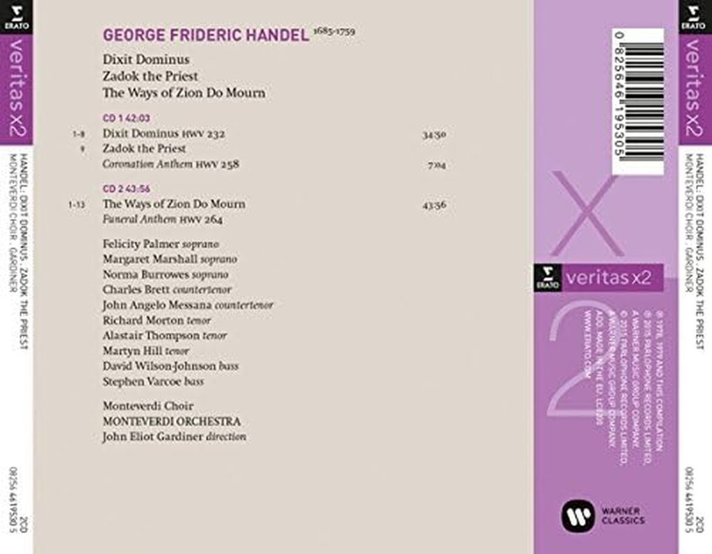 Handel: Dixit Dominus / Zadok the Priest image number 1