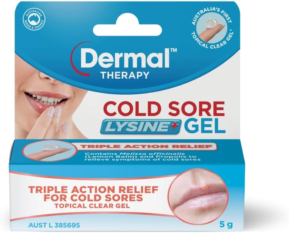 Dermal Therapy Cold Sore Lysine+ Gel | Topical Clear Gel to Relieve Symptoms of Cold Sores | 5G image number 5