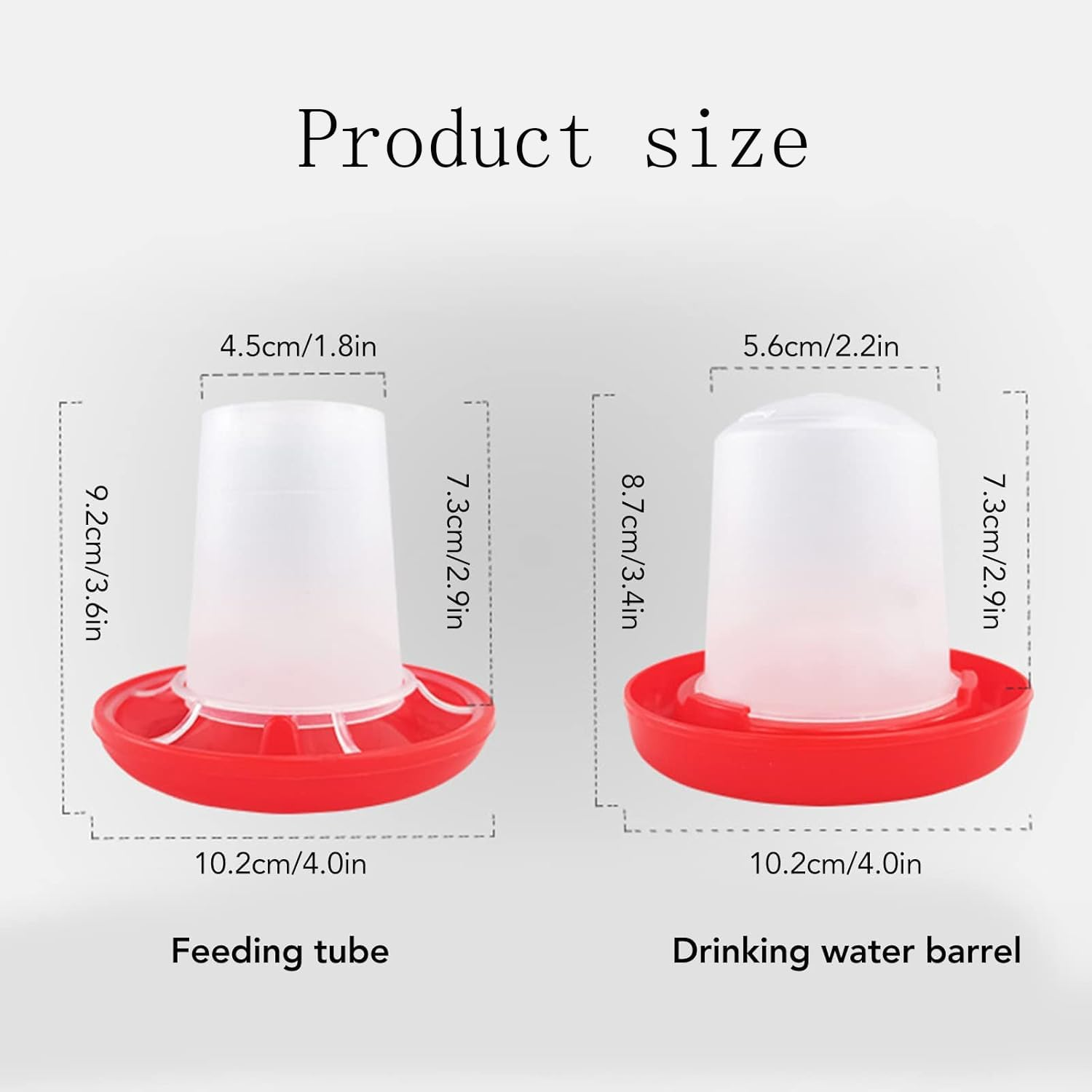 Xinghonyac Chick Feeder and Drinker Kit, Poultry Breeding Feeder Water Feeder, Plastic Automatic Feeding and Watering Feeder for Chicks, Ducks, Gooses image number 5