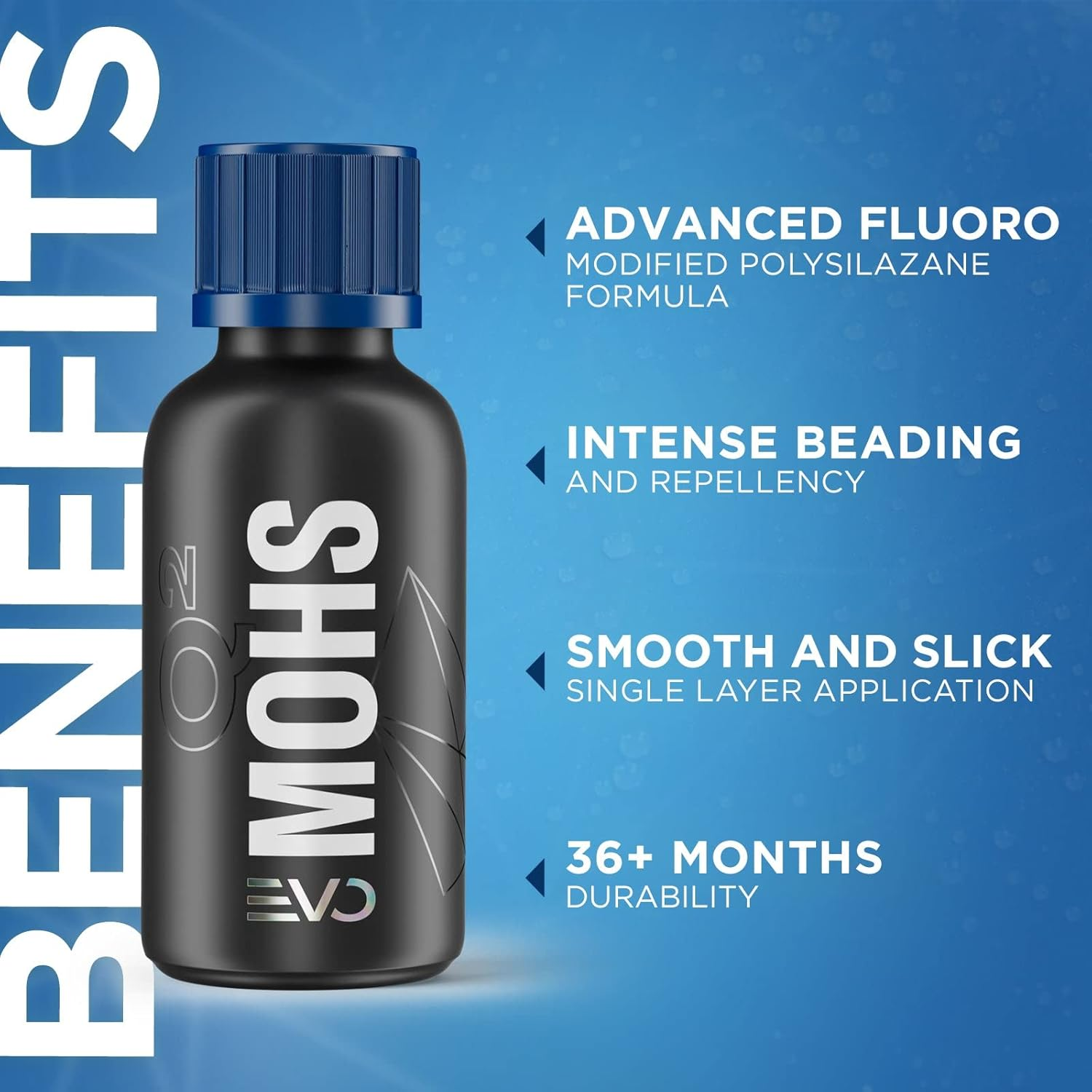 GYEON MOHS Ceramic Coating for Cars | Deep Gloss & 3-Year Protection | DIY Paint Coating Kit for Long-Lasting Shine | Easy Application & Hydrophobic Finish image number 1