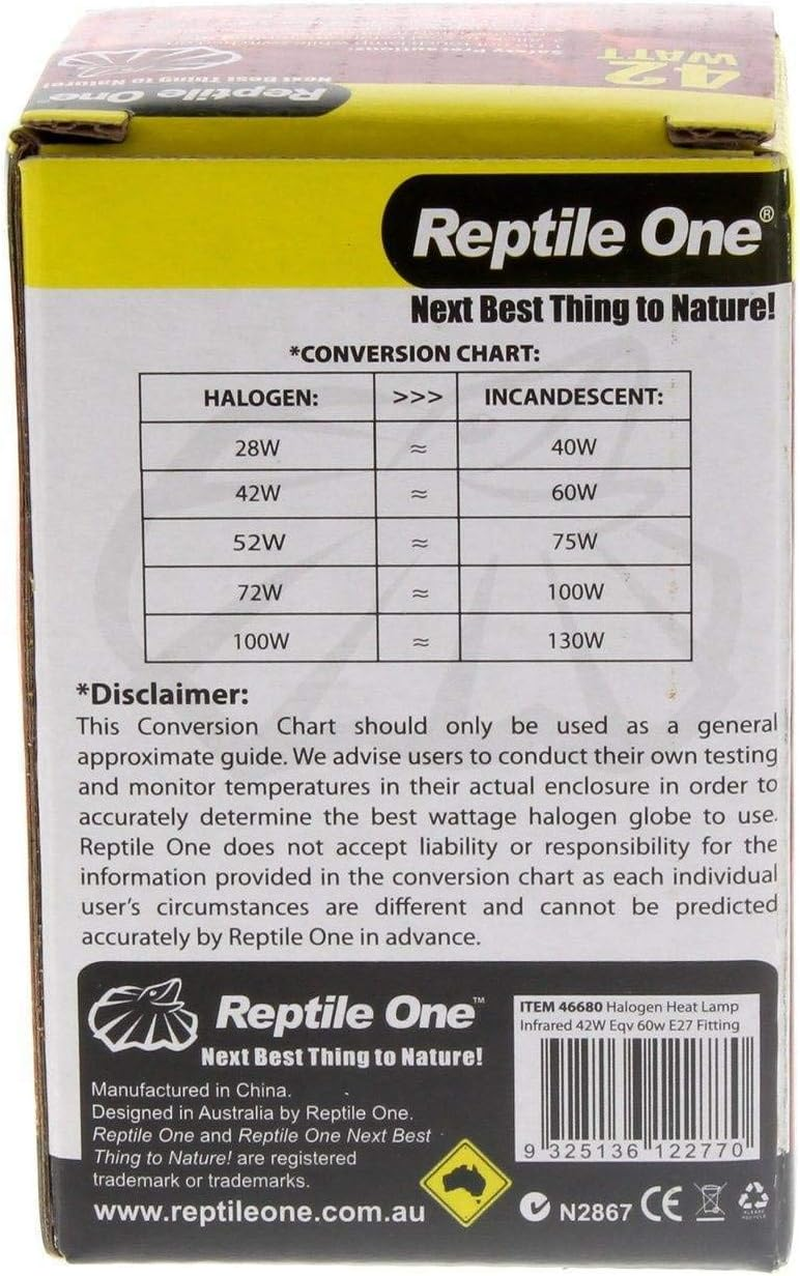Reptile One 42 Watt Infrared Heat Globe Bulb Lamp Eqv 60W Eddison Snake, Lizard image number 6