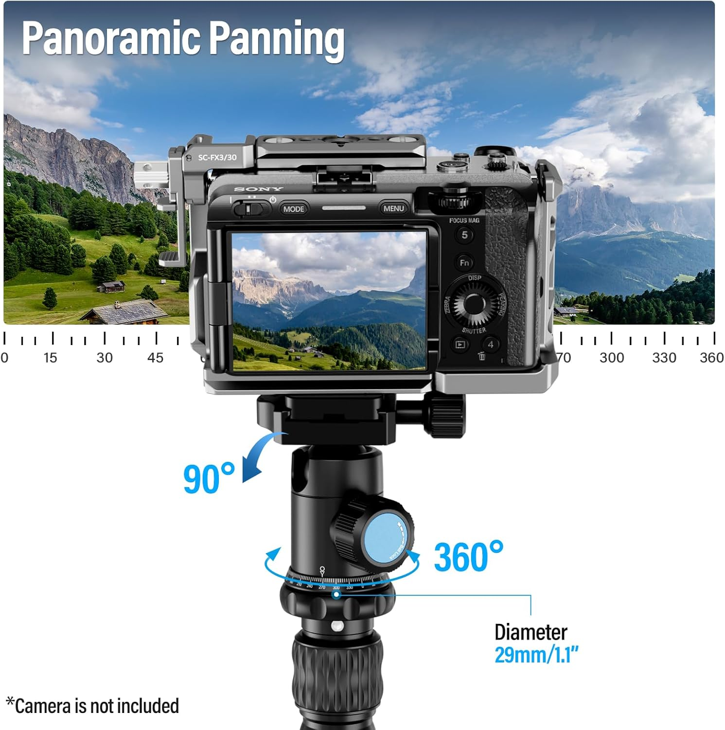 SIRUI Traveler 7C Camera Tripod 65.55 Inches Carbon Fiber Arca Tripod with E-10 360&deg; Panorama Ball Head and Arca Swiss Quick Release Plate Load Capacity up to 17.6Lbs, Convertible to Monopod image number 4