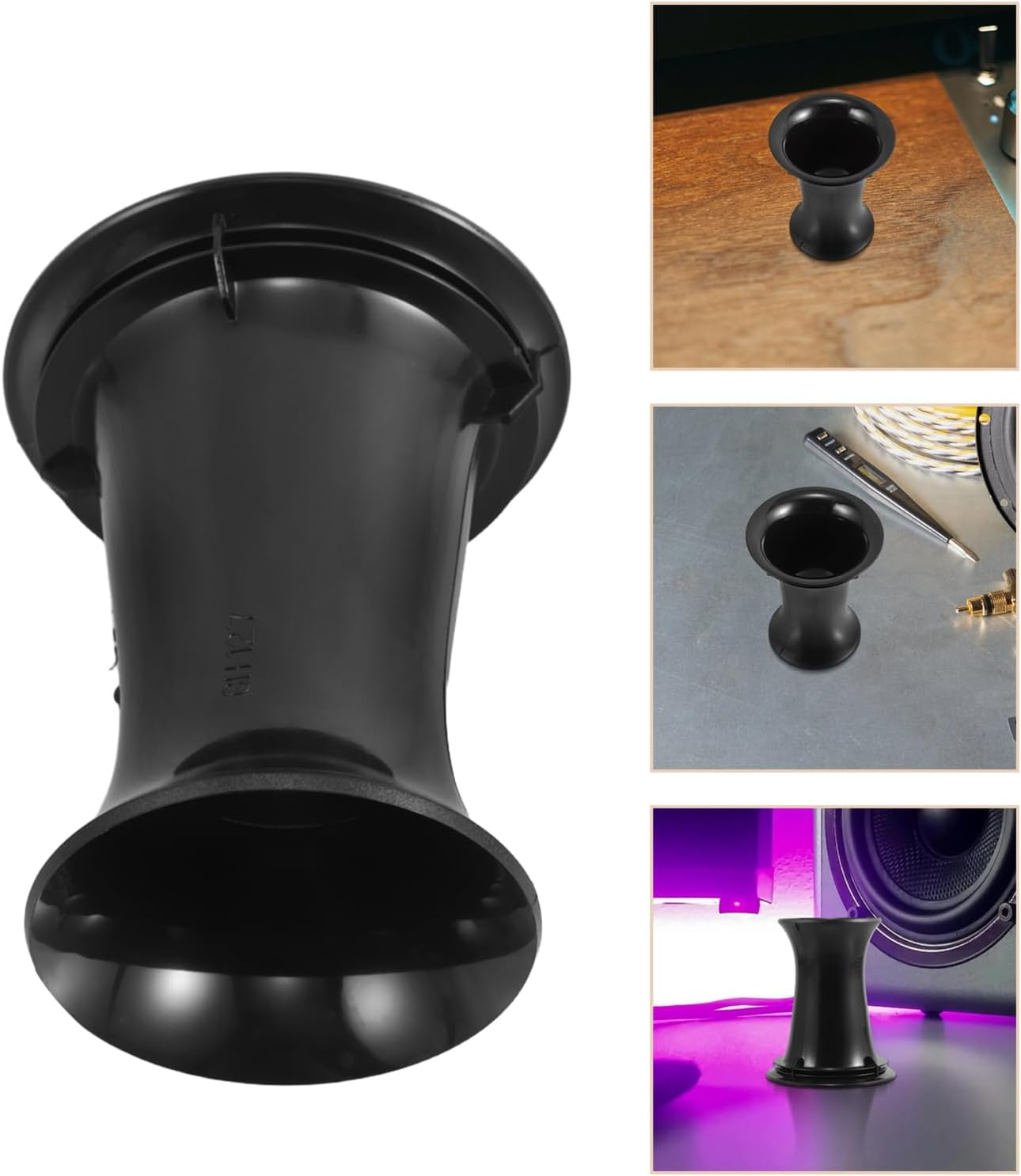 TEHAUX Speaker Port Tube Opening Hole for Subwoofer Air Vent DIY Voice Outlet Tube Speaker Reflex Port for Bass-Reflex for Music Enthusiasts image number 4