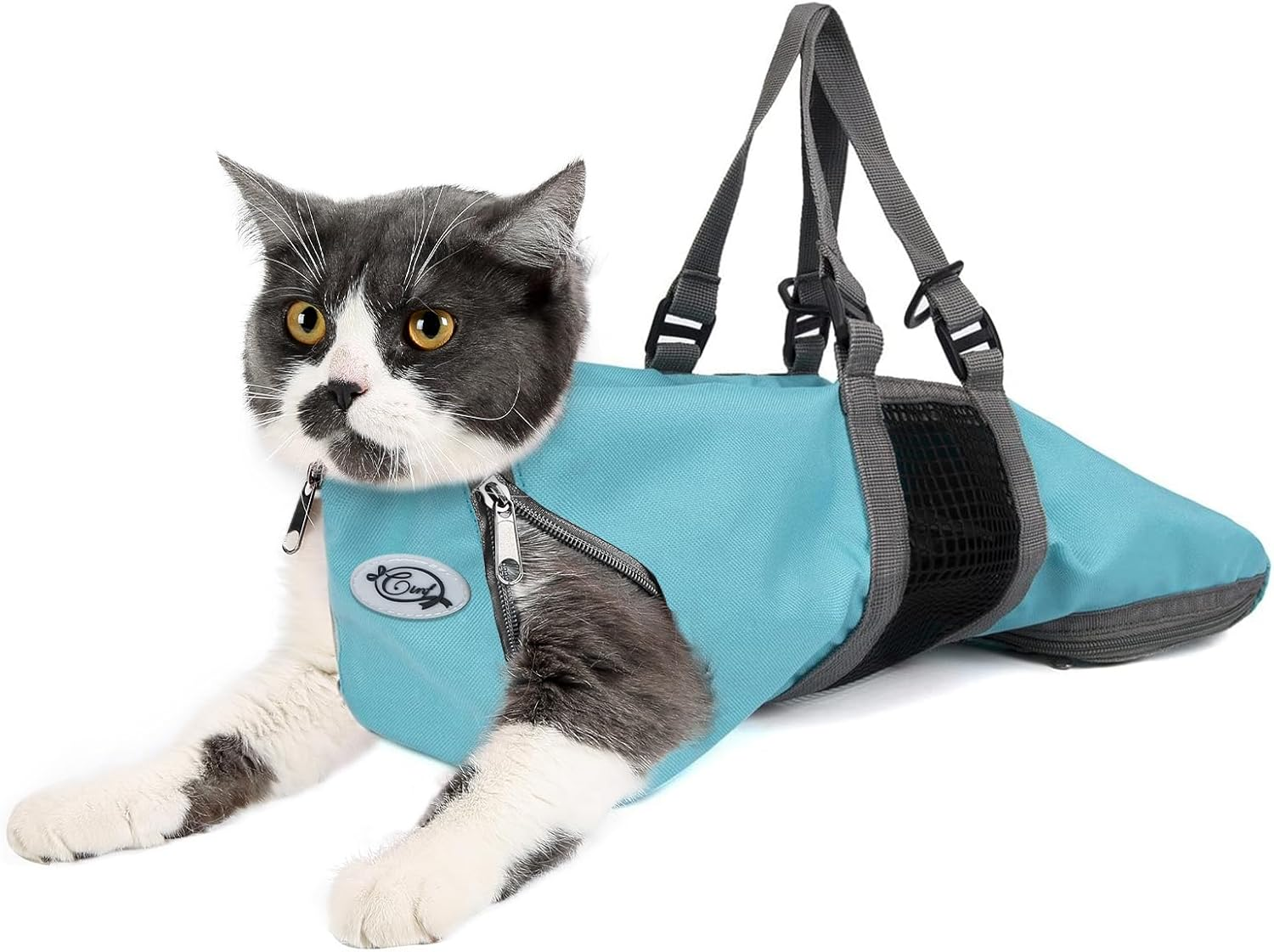 Cinf Cat Nail Clipping Cleaning Grooming Restraint Bag No Scratching Biting for Bathing Nail Trimming Injecting Examining image number 6