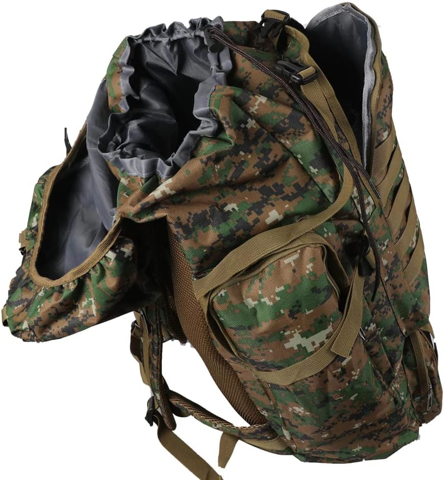 80L Military Tactical Backpack Rucksack Hiking Camping Outdoor Trekking Army Bag