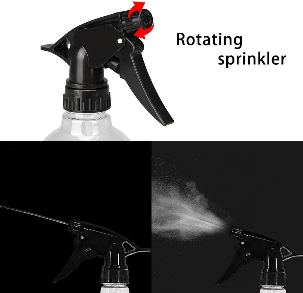 2Pcs Continuous Hair Spray Bottle Water Spray Bottle for Hair Fine Mist Spray Bottle for Hair Barbers Watering Pot Spray Bottles Plastic Travel Plant for Hair Styling, Pets image number 3