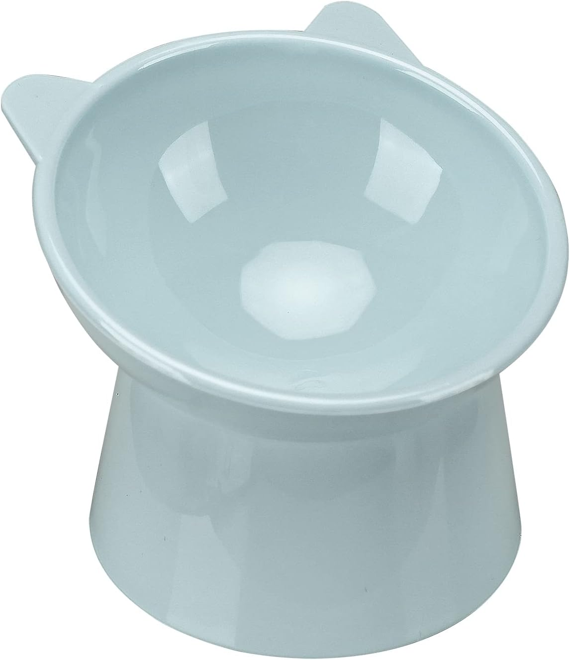 Raised Cat Bowl, Tilted Elevated Food Water Bowls, Cute Cat-Ear-Shaped Cat Feeding Bowls, Neck Protection 45&deg; Slanted Bowl for Dogs and Cats/86 image number 5